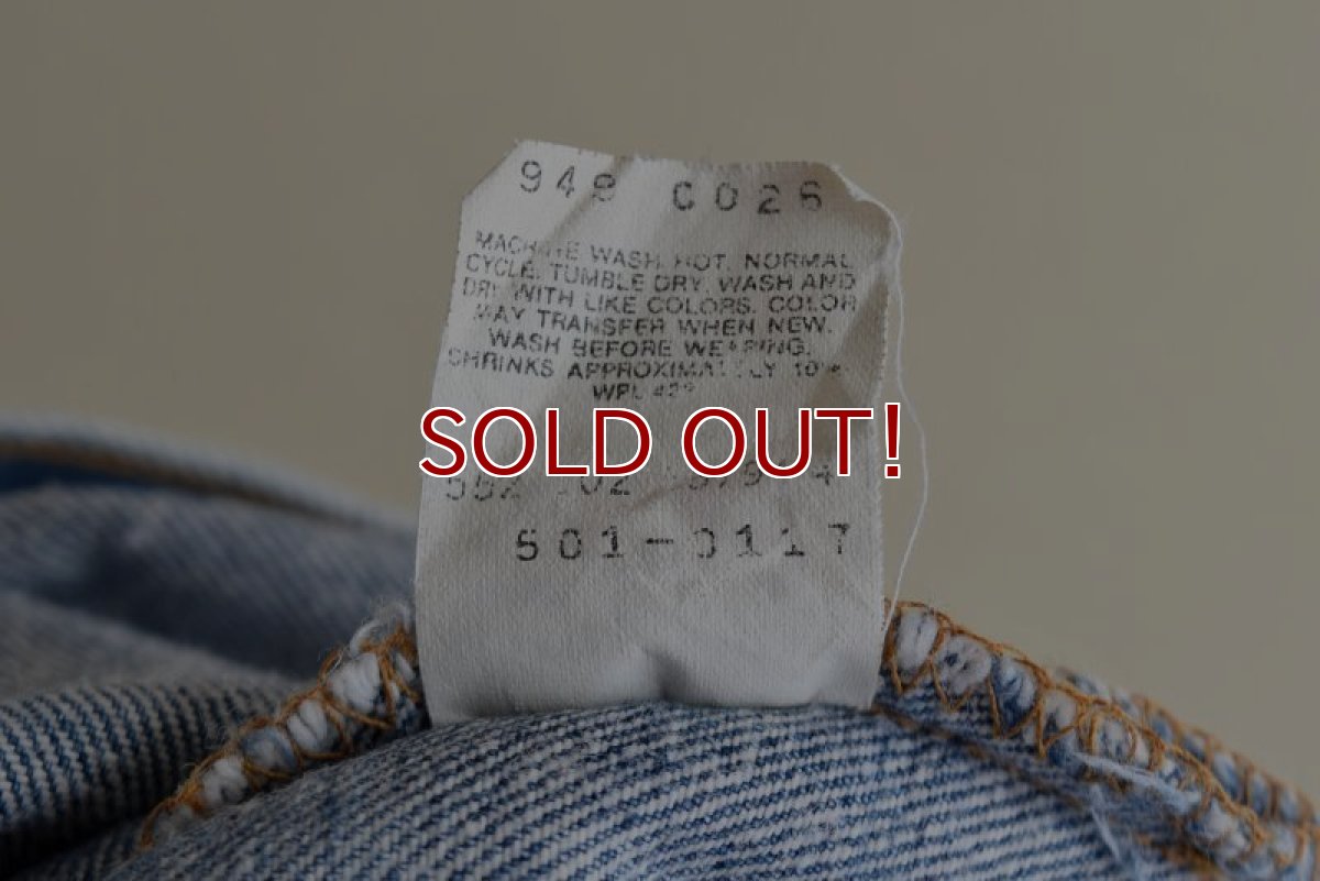 画像19: 1990s Levi's 501　 "MADE IN USA"　 表記W30 L38  (19)