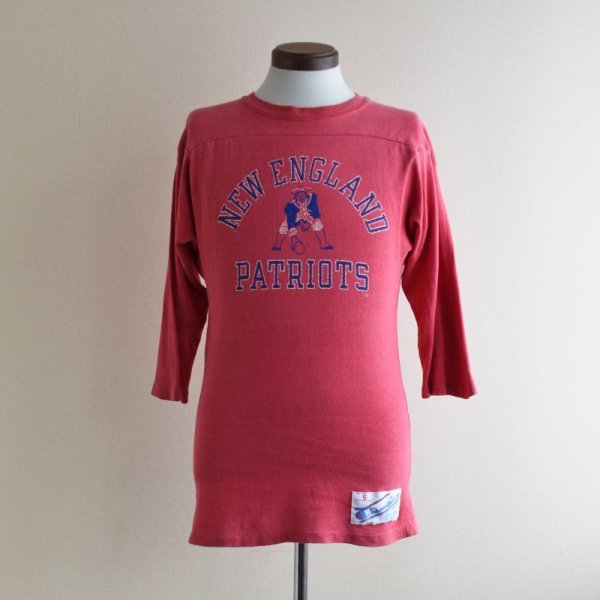 画像1: 1980s Champion フットボールTシャツ　 "NEW ENGLAND PATRIOTS"　 表記S 