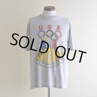 1980s adidas オリンピックTシャツ　 "MADE IN USA"　 表記XL 