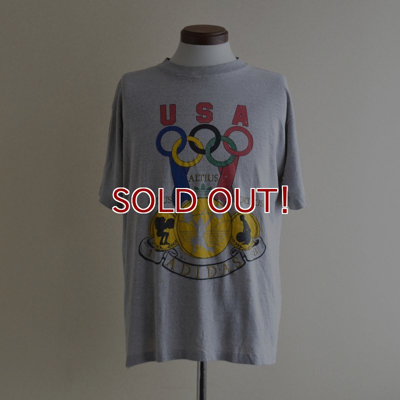 1980s adidas オリンピックTシャツ 