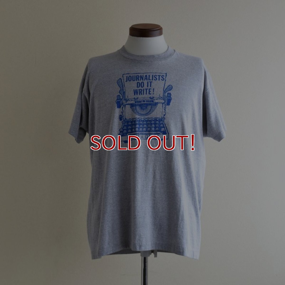 画像1: 1980s JOURNALISTS DO IT WRITE！プリントTシャツ　 "MADE IN USA"　 表記XL  (1)