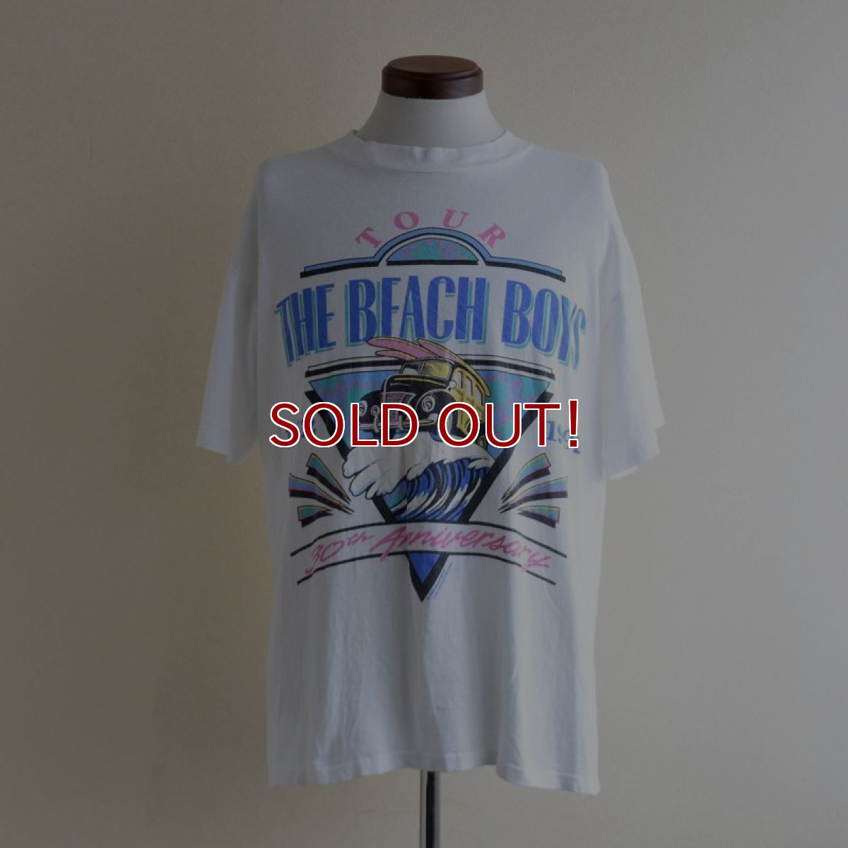 画像1: 1990s THE BEACH BOYS 30TH ANNIVERSARY TOUR Tシャツ　 "MADE IN USA"　 表記L  (1)