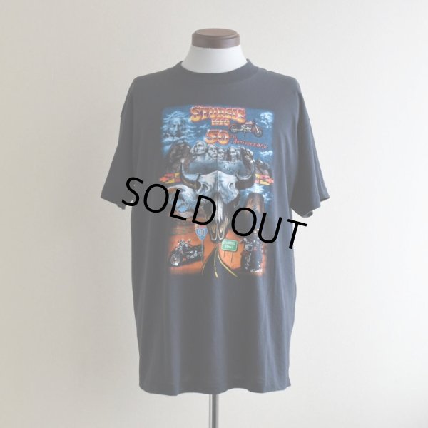 画像1: 1990s STURGIS BLACK HILLS RALLY 50th ANNUAL Tシャツ　 "MADE IN USA"　 表記XL 