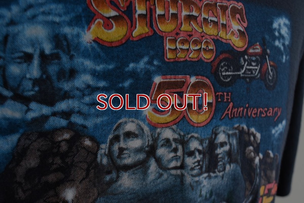 画像9: 1990s STURGIS BLACK HILLS RALLY 50th ANNUAL Tシャツ　 "MADE IN USA"　 表記XL  (9)