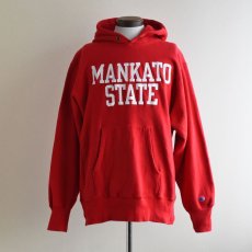 画像1: 1990s Champion リバースウィーブパーカー　 "MANKATO STATE"　 表記L  (1)
