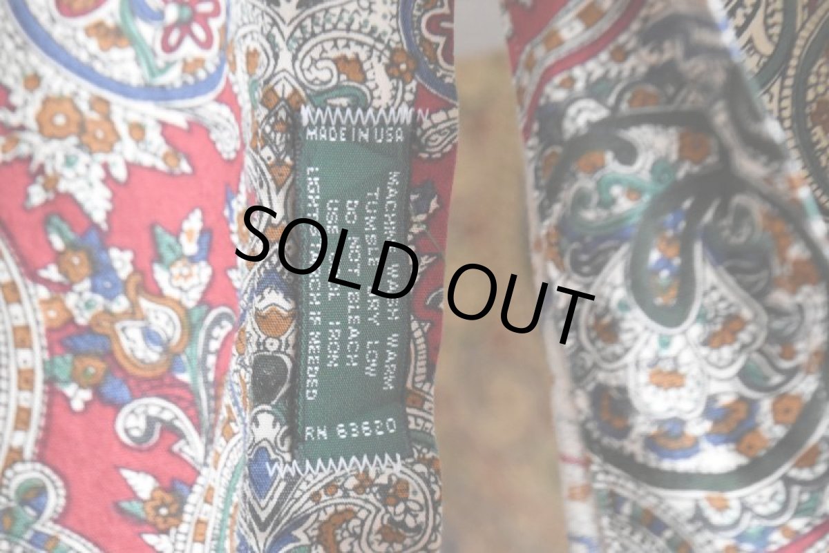 画像11: GITMAN BROS. ペイズリー柄シャツ　 "MADE IN USA"　 実寸L-XL  (11)