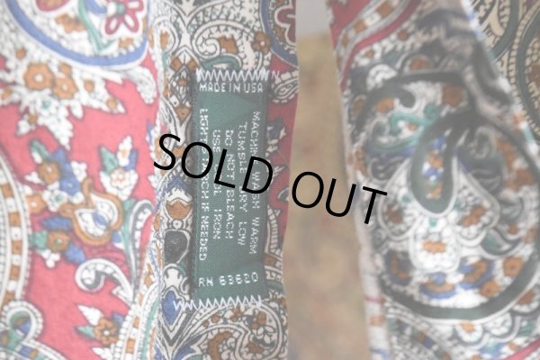 画像11: GITMAN BROS. ペイズリー柄シャツ  "MADE IN USA"  実寸L-XL