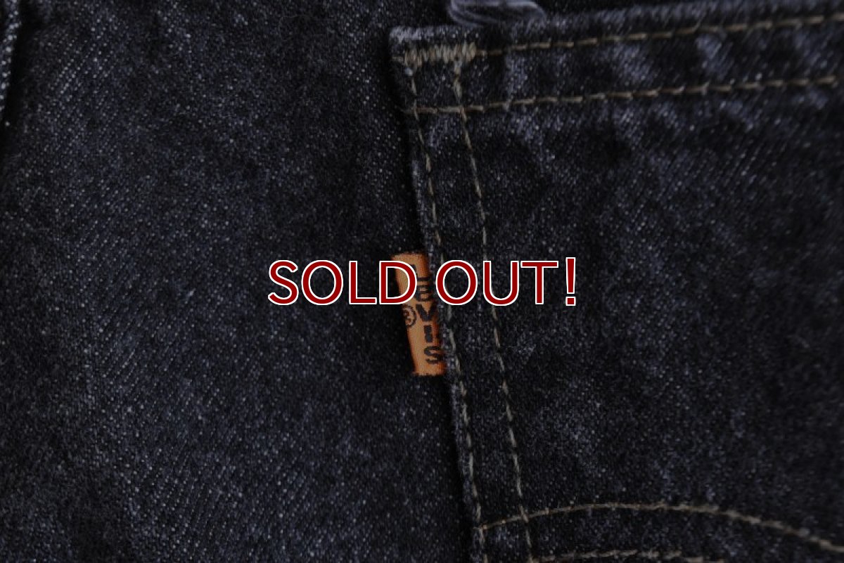 画像11: 1990s Levi's 505-0259 先染めブラックデニム　 "MADE IN USA"　 表記W42 L32  (11)