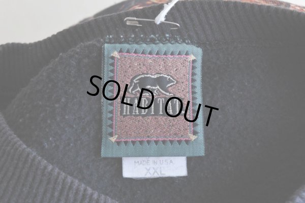 画像5: 1990s HABITAT シカ アニマルプリントスウェット　 "MADE IN USA"　 表記XXL 