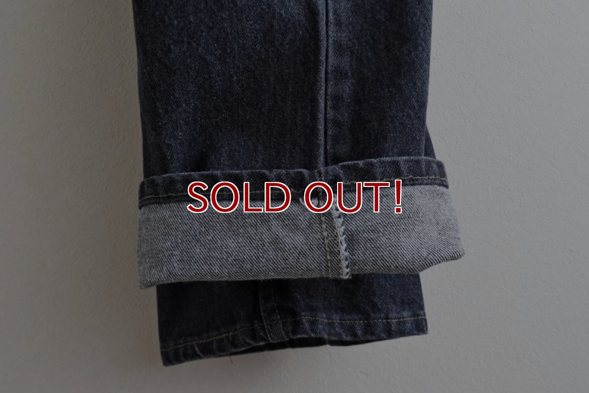 画像13: 1990s Levi's 505-0259 先染めブラックデニム　 "MADE IN USA"　 表記W42 L32  (13)