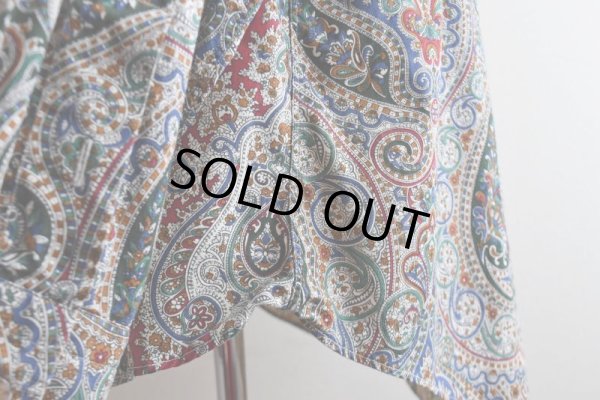 画像13: GITMAN BROS. ペイズリー柄シャツ  "MADE IN USA"  実寸L-XL