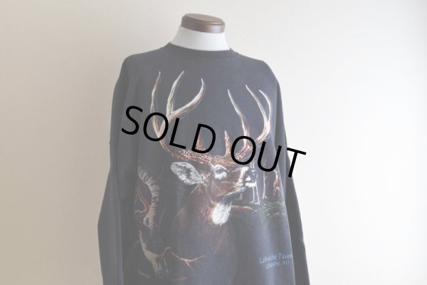 画像6: 1990s HABITAT シカ アニマルプリントスウェット　 "MADE IN USA"　 表記XXL 