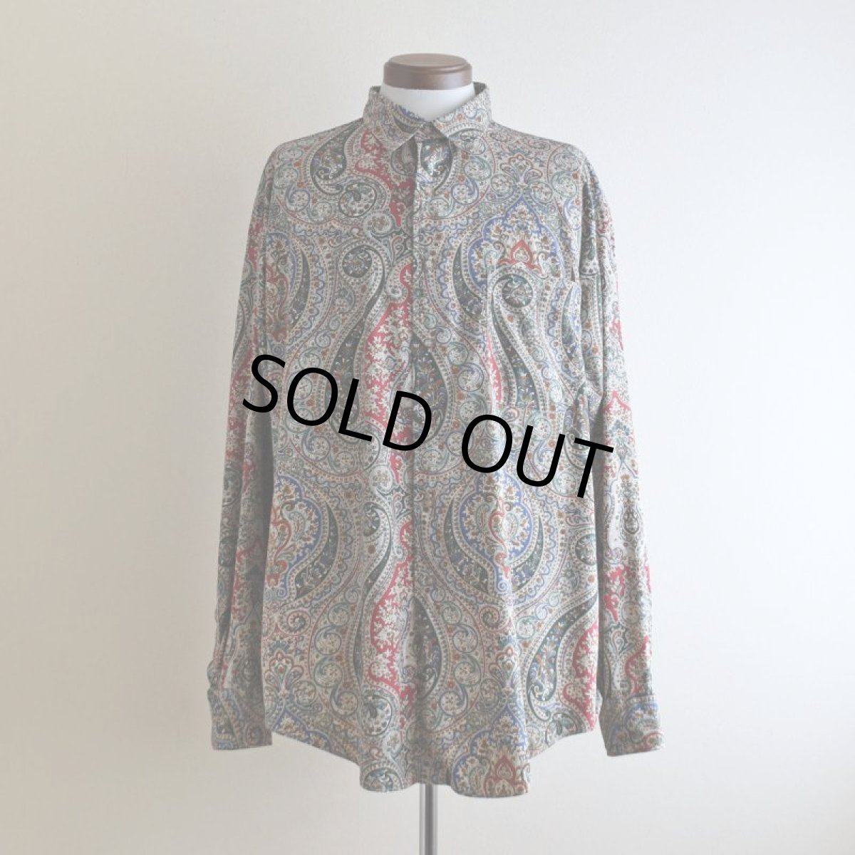 画像1: GITMAN BROS. ペイズリー柄シャツ　 "MADE IN USA"　 実寸L-XL  (1)