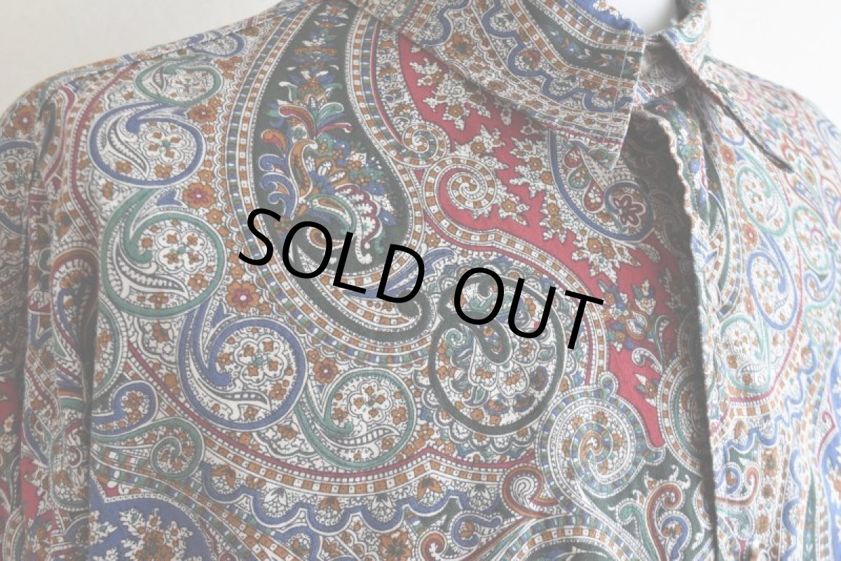 画像8: GITMAN BROS. ペイズリー柄シャツ　 "MADE IN USA"　 実寸L-XL  (8)