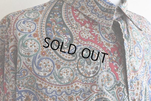 画像8: GITMAN BROS. ペイズリー柄シャツ  "MADE IN USA"  実寸L-XL