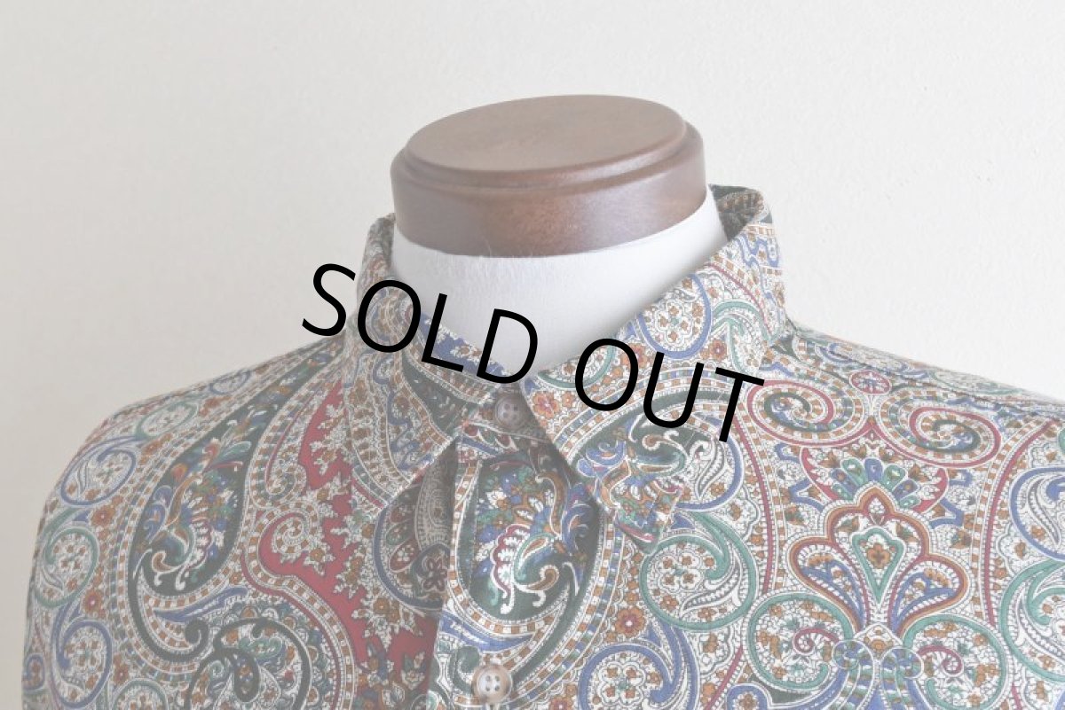 画像7: GITMAN BROS. ペイズリー柄シャツ　 "MADE IN USA"　 実寸L-XL  (7)