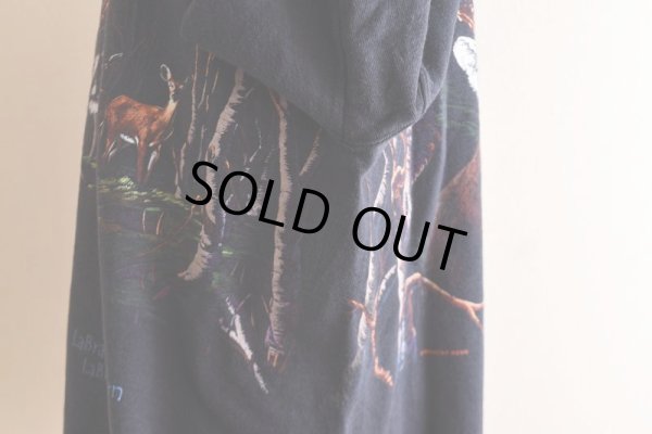 画像12: 1990s HABITAT シカ アニマルプリントスウェット　 "MADE IN USA"　 表記XXL 