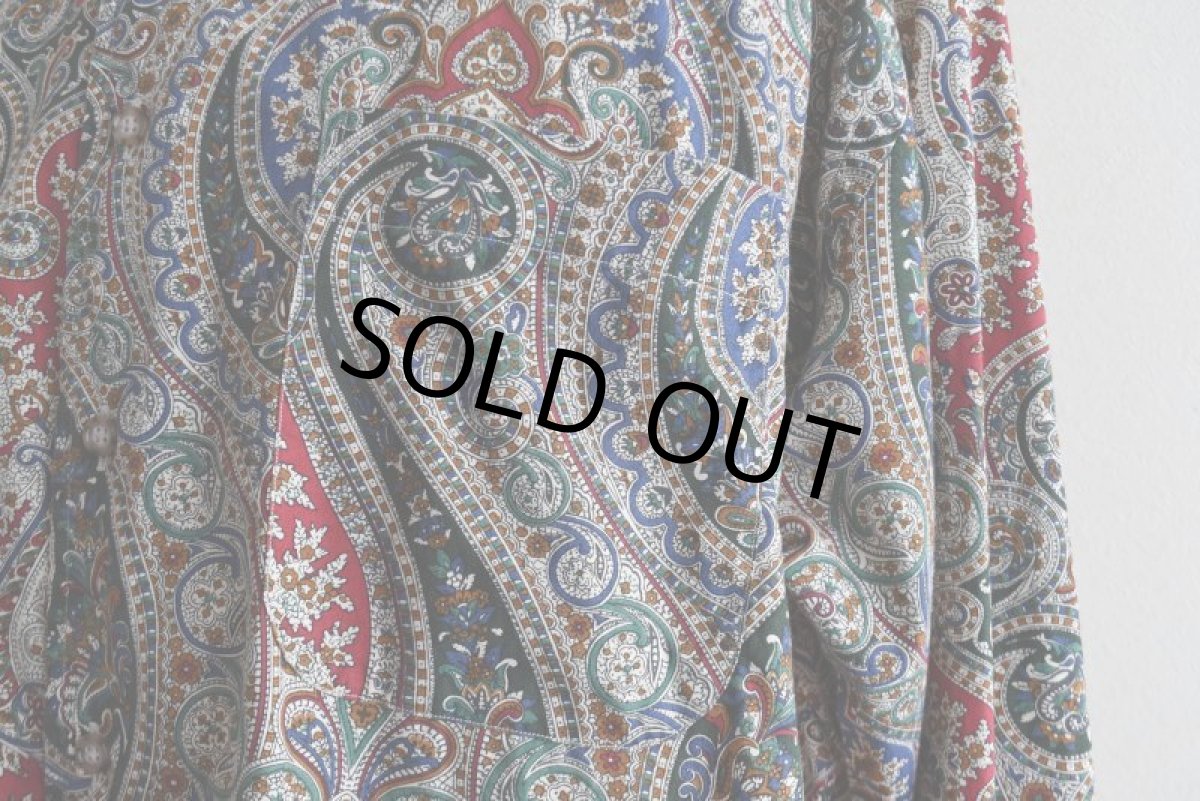 画像9: GITMAN BROS. ペイズリー柄シャツ　 "MADE IN USA"　 実寸L-XL  (9)