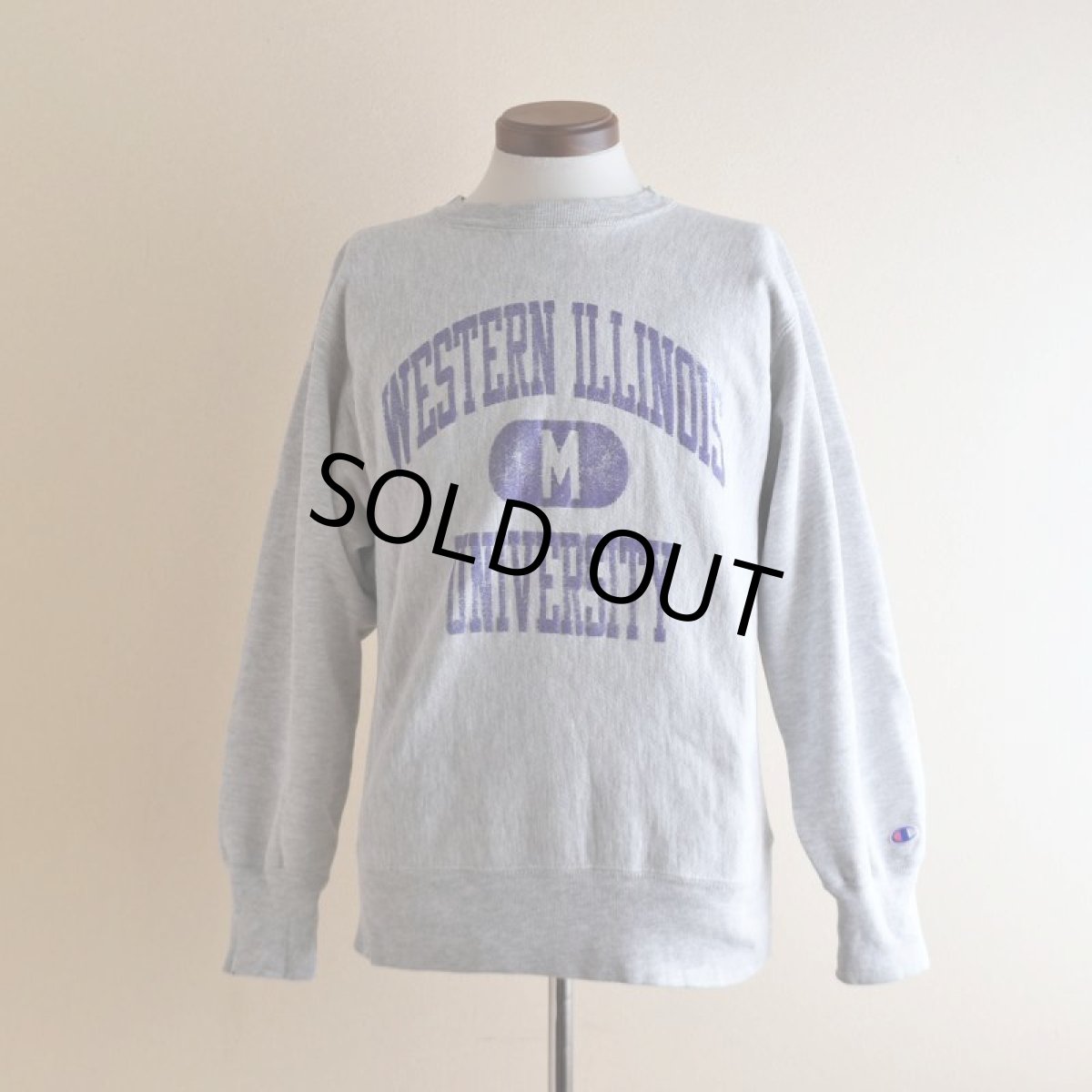 画像1: 1980s Champion リバースウィーブスウェット　 "WESTERN ILLINOIS UNIVERSITY"　 表記M  (1)