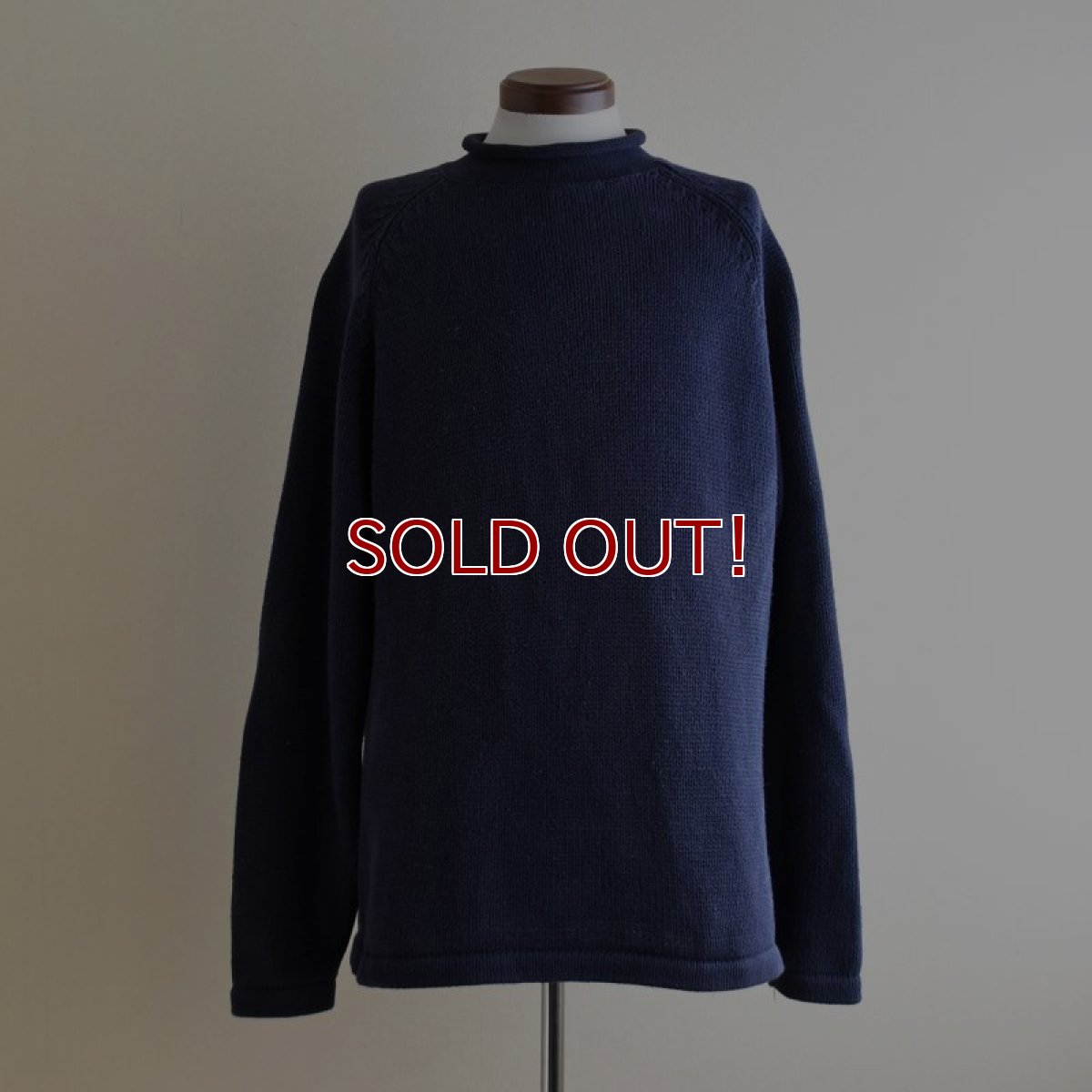 画像1: J.CREW ロールネックコットンセーター　 表記L  (1)