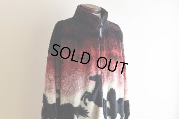 画像7: 1990s BLACK MOUNTAIN 馬柄フリースジャケット  "MADE IN USA"  表記2XL