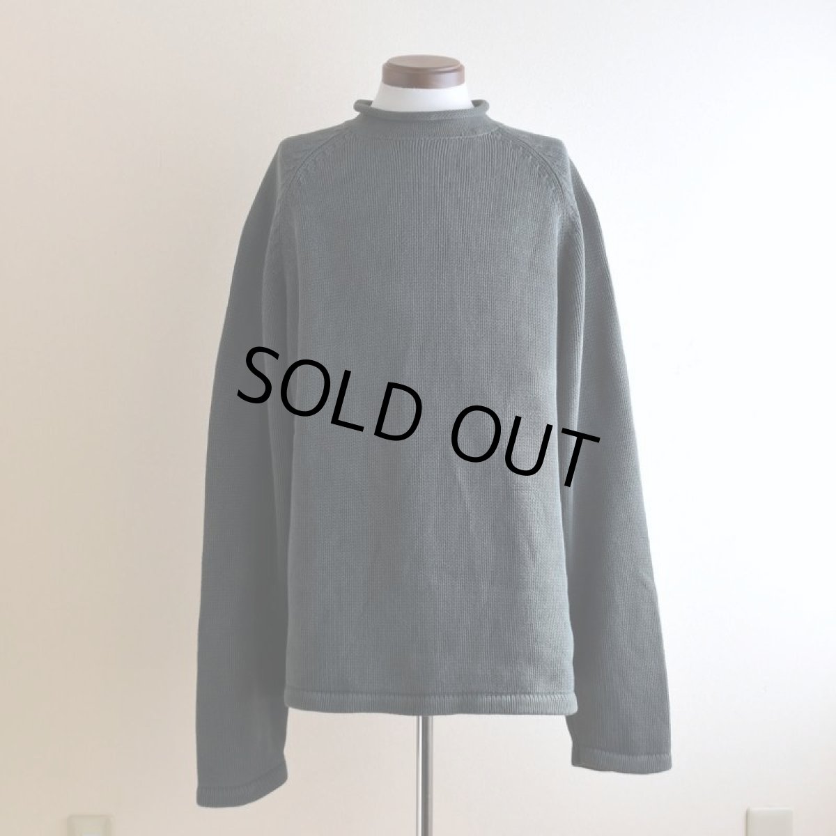 画像1: J.CREW ロールネックコットンセーター　 表記XL  (1)