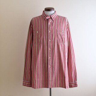 1930s RUSSELL UNIFORM CO. チンスト付きワークシャツ 実寸L - 古着屋 1930s RUSSELL UNIFORM CO. チンスト付きワークシャツ 実寸L - 古着屋