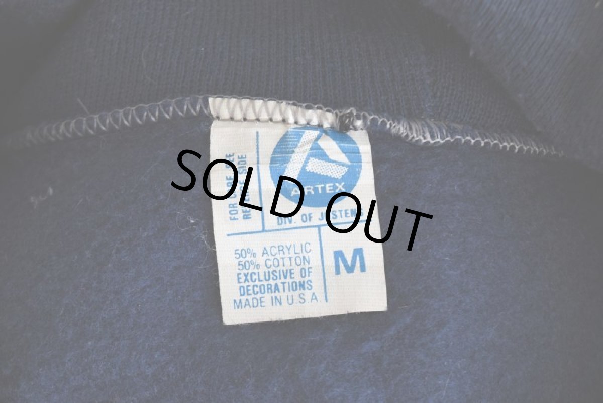 画像5: 1970-80s ARTEX US.NAVY フロッキースウェットパーカー　 "MADE IN USA"　 表記M  (5)