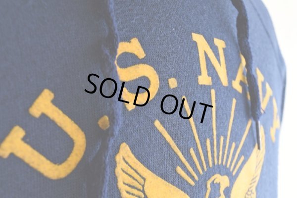 画像9: 1970-80s ARTEX US.NAVY フロッキースウェットパーカー　 "MADE IN USA"　 表記M 