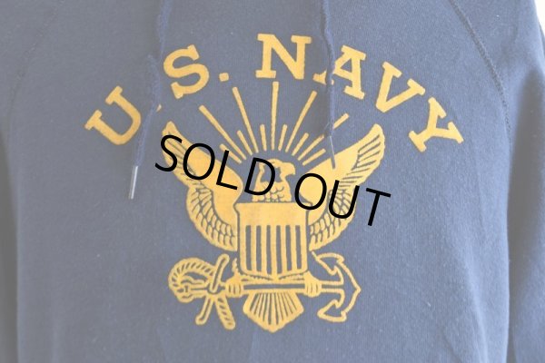 画像8: 1970-80s ARTEX US.NAVY フロッキースウェットパーカー　 "MADE IN USA"　 表記M 