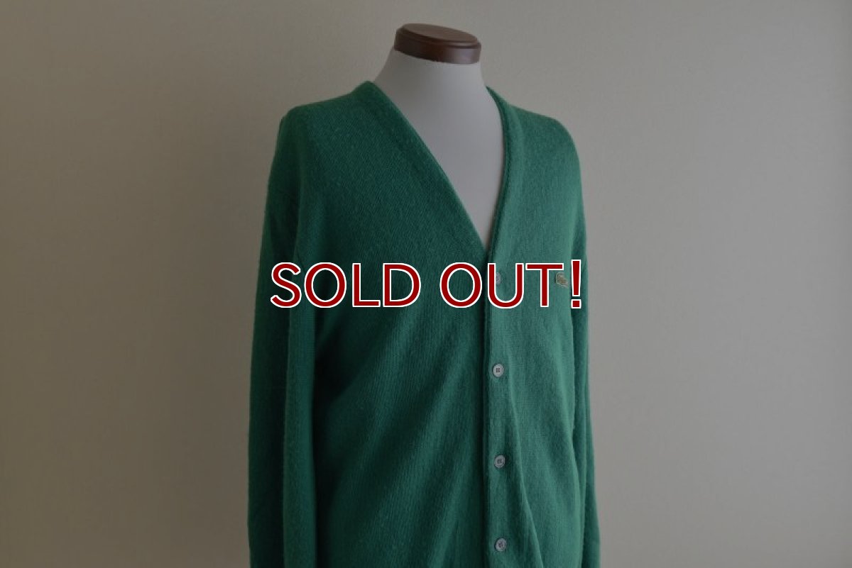画像6: 1970s IZOD LACOSTE アクリルニットカーディガン　 表記M  (6)