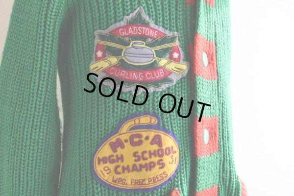 画像10: 1940-50s CURL RITE ショールカラーカーディガン　 実寸ML 