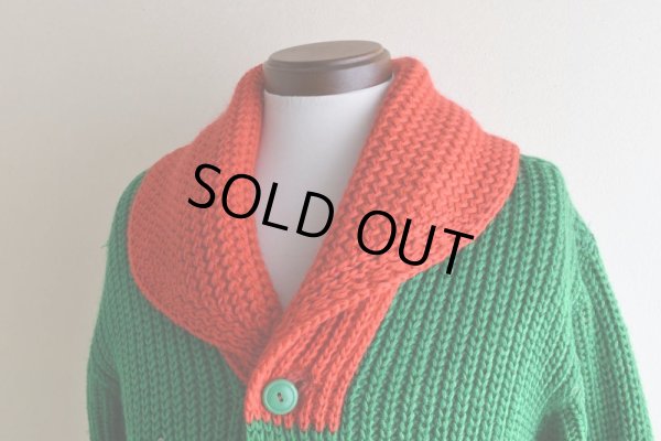 画像7: 1940-50s CURL RITE ショールカラーカーディガン　 実寸ML 