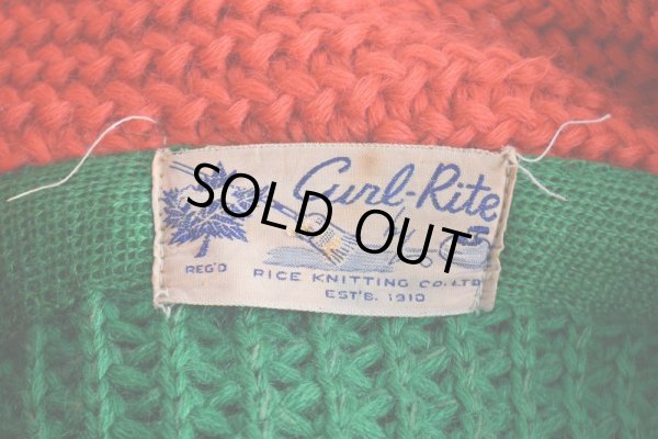 画像5: 1940-50s CURL RITE ショールカラーカーディガン　 実寸ML 