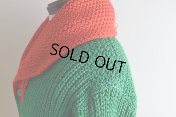 画像9: 1940-50s CURL RITE ショールカラーカーディガン　 実寸ML 