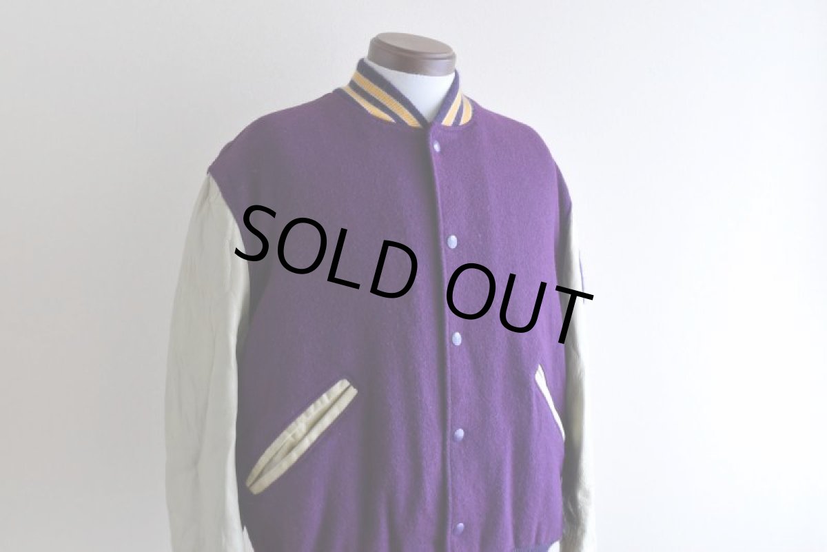 画像7: 1980s DeLONG 袖レザースタジャン　 "MADE IN USA"　 表記44  (7)