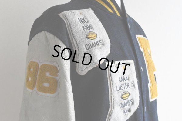 画像10: 1980s HOLLOWAY 袖レザースタジャン  "MADE IN USA"  表記M