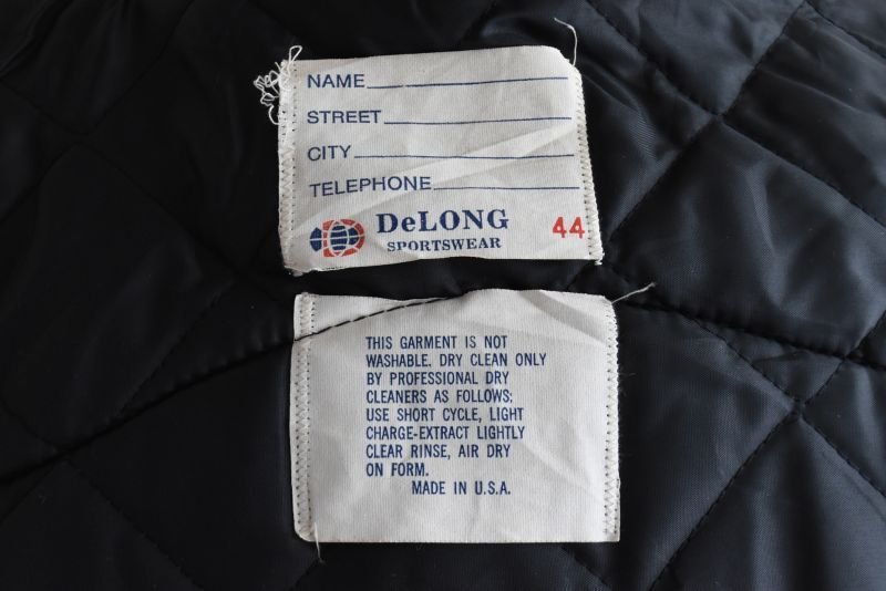 1980s DeLONG 袖レザースタジャン 