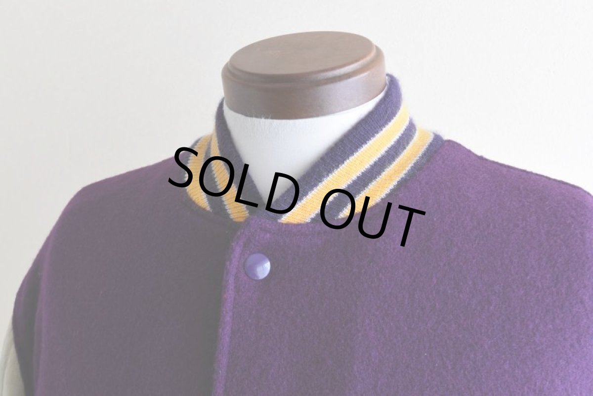 画像8: 1980s DeLONG 袖レザースタジャン　 "MADE IN USA"　 表記44  (8)