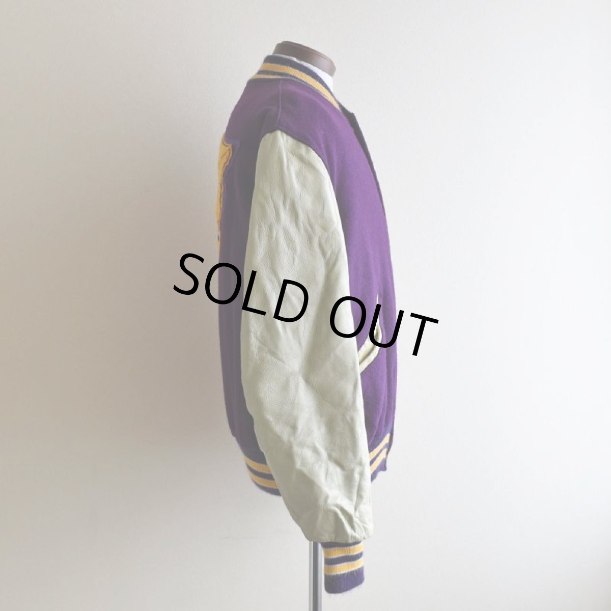 画像4: 1980s DeLONG 袖レザースタジャン　 "MADE IN USA"　 表記44  (4)