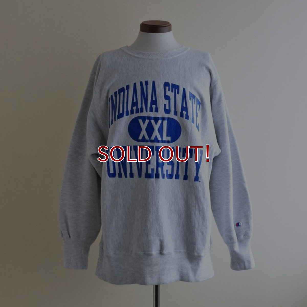 画像1: 1990s Champion リバースウィーブスウェット　 "INDIANA STATE UNIVERSITY"　 表記XL  (1)
