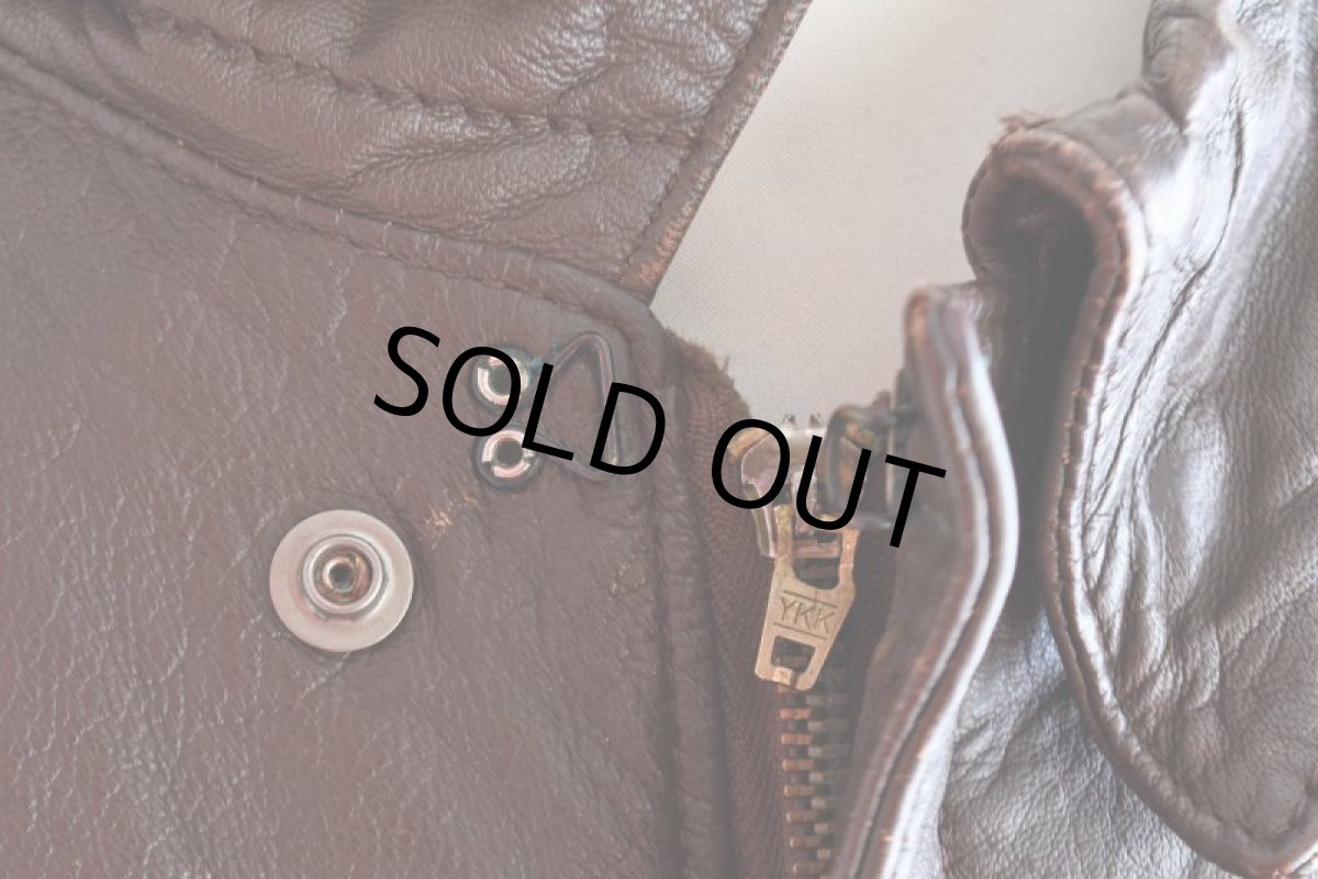 画像8: 1980-90s COOPER A-2フライトレザージャケット　 "MADE IN USA"　 表記48R  (8)