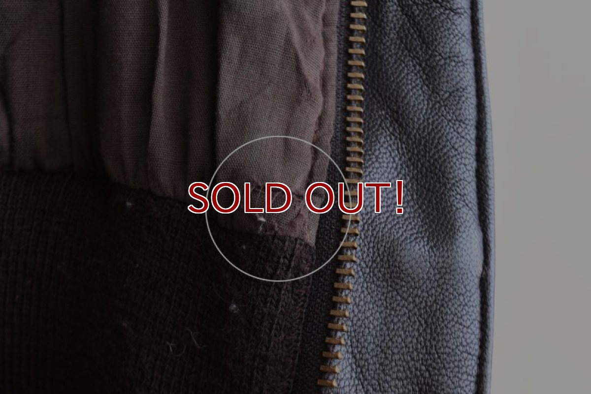 画像18: 1980s PROTECH INC A-2フライトレザージャケット　 "MADE IN USA"　 表記44  (18)