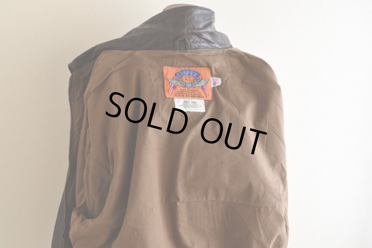 画像16: 1980-90s COOPER A-2フライトレザージャケット　 "MADE IN USA"　 表記48R  (16)