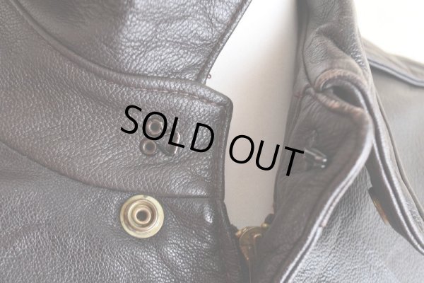 画像8: 1980s PROTECH INC A-2フライトレザージャケット　 "MADE IN USA"　 表記44 