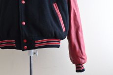 画像12: 1990s RENNOC 袖レザースタジャン　 "MADE IN USA"　 表記L  (12)