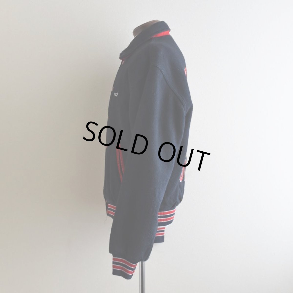 画像2: 1990s RENNOC メルトンスタジャン　 "MADE IN USA"　 表記L  (2)