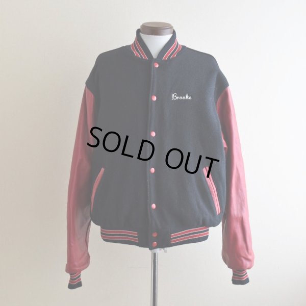 画像3: 1990s RENNOC 袖レザースタジャン　 "MADE IN USA"　 表記L 