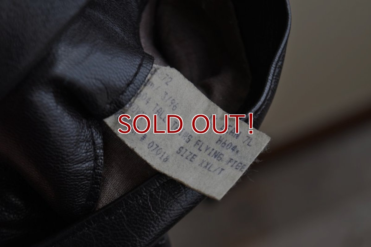 画像15: 1990s L.L.Bean A-2 TYPE レザージャケット　 "MADE IN USA"　 表記XXL-TALL  (15)