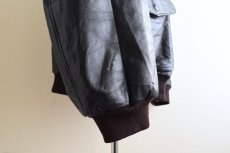 画像17: 1990s L.L.Bean A-2 TYPE レザージャケット　 "MADE IN USA"　 表記XXL-TALL  (17)